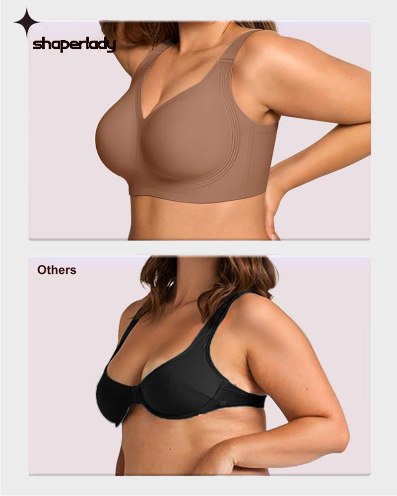 Women's Jelly Wireless Bra | Comfortable Full Coverage Smoothing Underwear | Soft Supportive Design 5