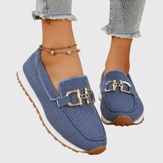 Women's Leather Loafers | Comfortable Chic Slip-On Shoes with Orthopedic Cushioning 0