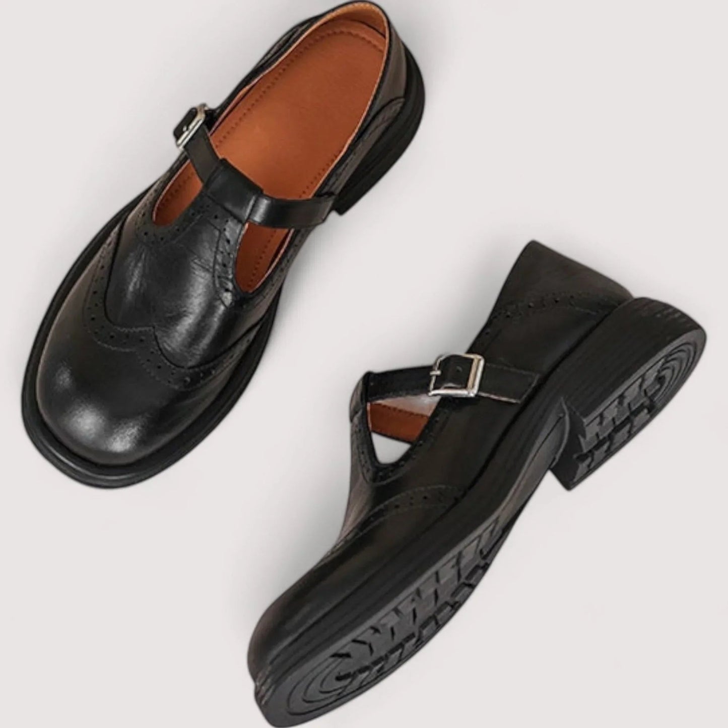 Women's Leather Mary Jane Shoes | Comfortable Classic Orthopedic Design 1
