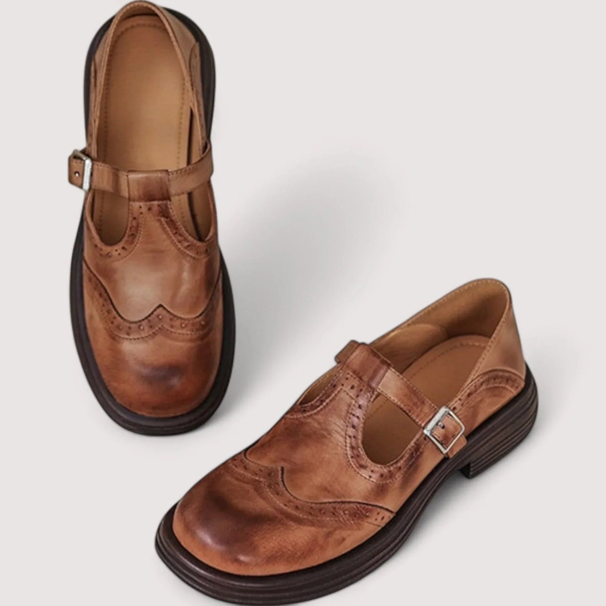 Women's Leather Mary Jane Shoes | Comfortable Classic Orthopedic Design 2