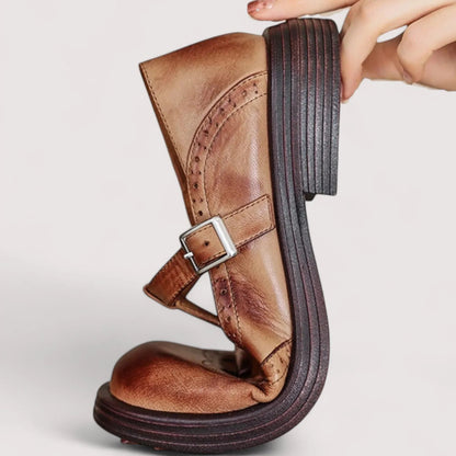Women's Leather Mary Jane Shoes | Comfortable Classic Orthopedic Design 3