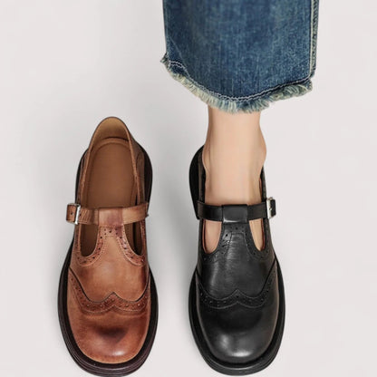 Women's Leather Mary Jane Shoes | Comfortable Classic Orthopedic Design 6