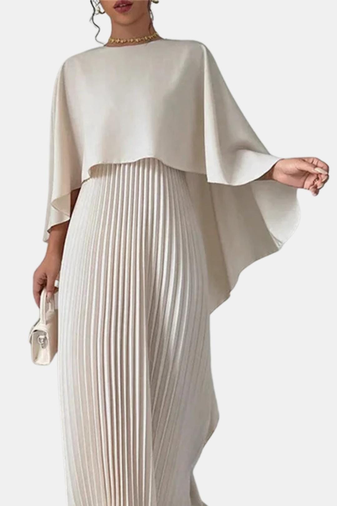 Women's Lightweight Chiffon Maxi Dress | Elegant High Neck Formal Gown 3