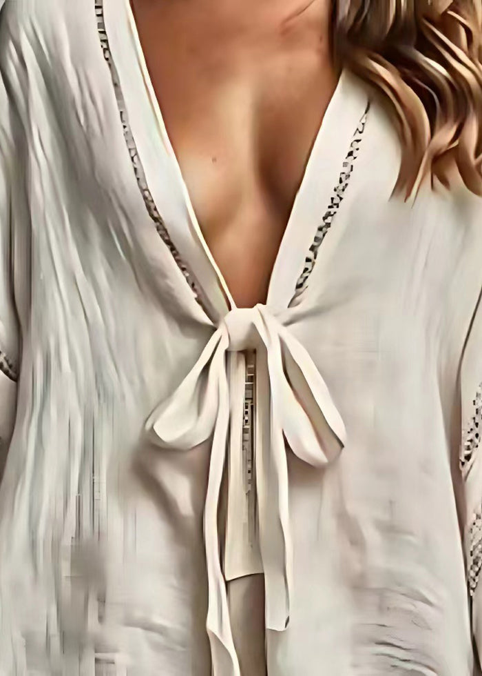 Women's Lightweight Linen Beach Cover Up | Relaxed Fit Summer Cardigan 3