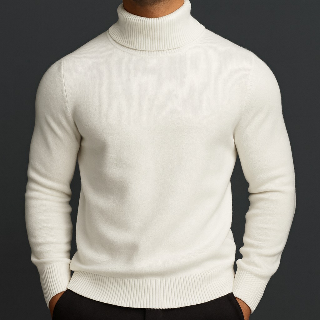 Women's Merino Wool Turtleneck Sweater | Soft Breathable Black Knit Top 0
