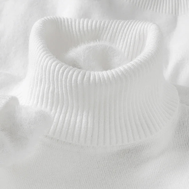 Women's Merino Wool Turtleneck Sweater | Soft Breathable Black Knit Top 3