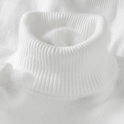 Women's Merino Wool Turtleneck Sweater | Soft Breathable Black Knit Top 3