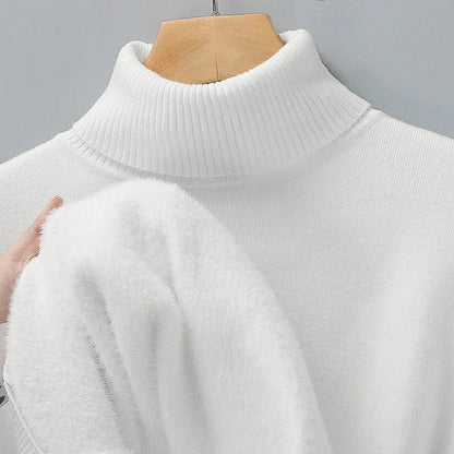 Women's Merino Wool Turtleneck Sweater | Soft Breathable Black Knit Top 4
