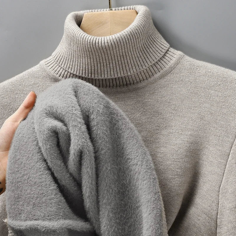 Women's Merino Wool Turtleneck Sweater | Soft Breathable Black Knit Top 7