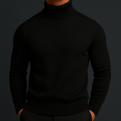 Women's Merino Wool Turtleneck Sweater | Soft Breathable Black Knit Top 8