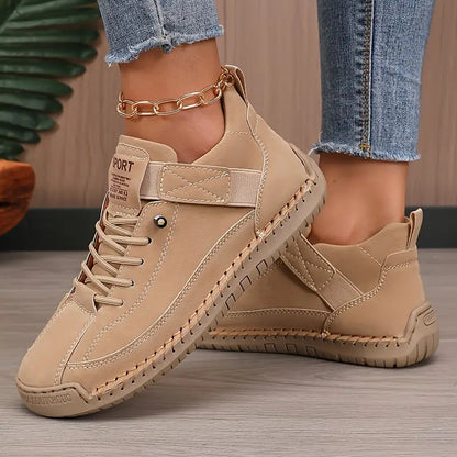 Women's Premium Leather Orthopedic Sneakers | Comfortable Slip-On Walking Shoes 3