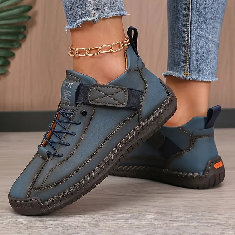 Women's Premium Leather Orthopedic Sneakers | Comfortable Slip-On Walking Shoes 7
