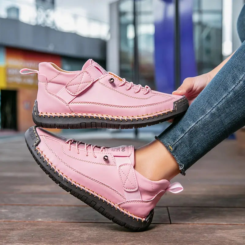 Women's Premium Leather Orthopedic Sneakers | Comfortable Slip-On Walking Shoes 9