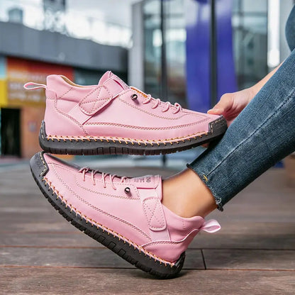 Women's Premium Leather Orthopedic Sneakers | Comfortable Slip-On Walking Shoes 9