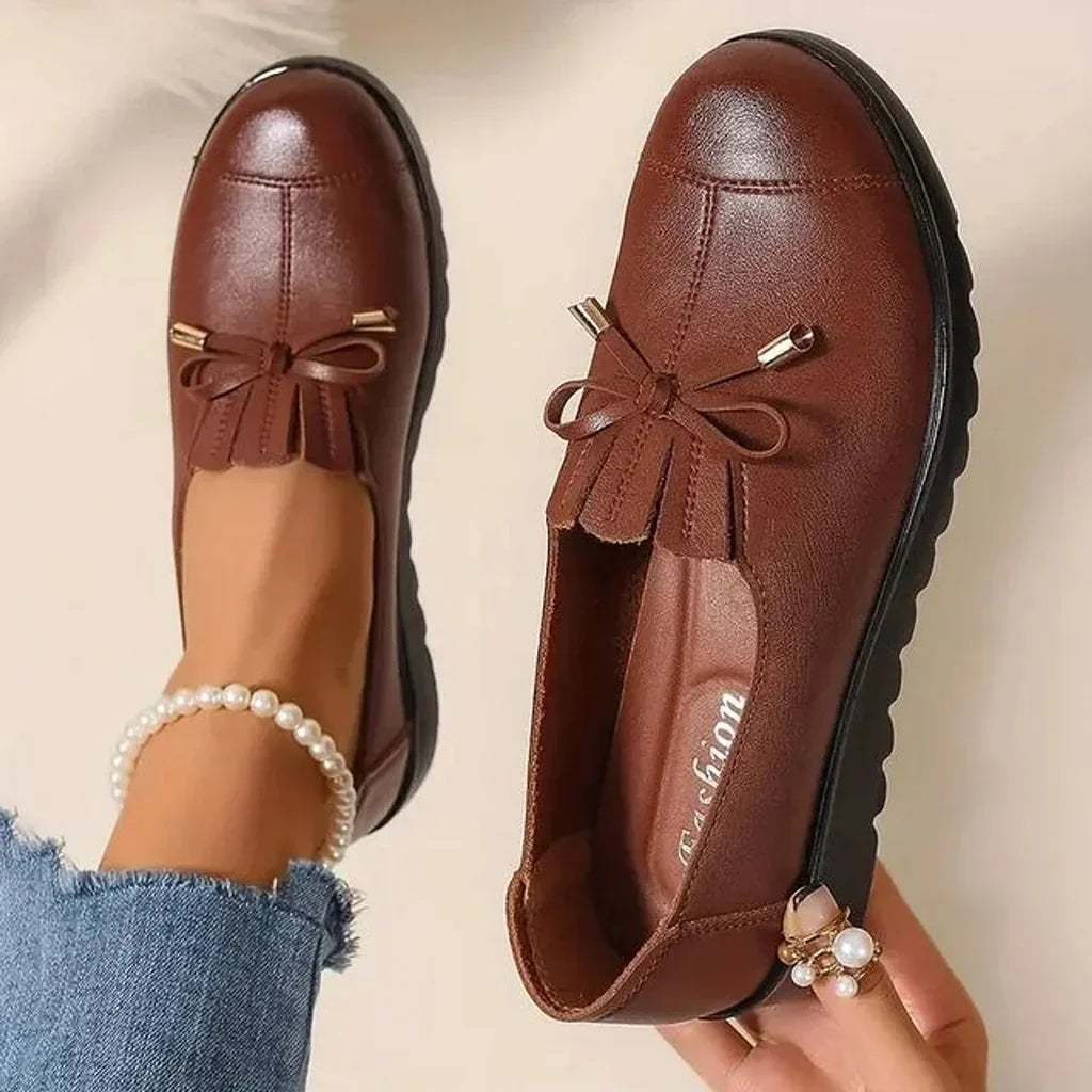 Women's Soft Leather Orthopedic Loafers | Comfortable Cushioned Slip-On Shoes 2