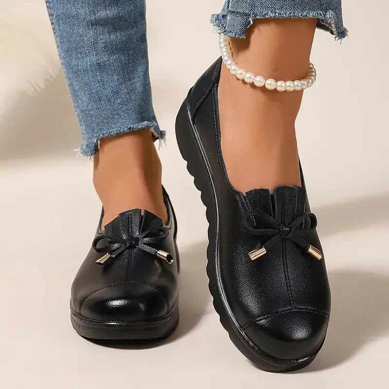 Women's Soft Leather Orthopedic Loafers | Comfortable Cushioned Slip-On Shoes 3