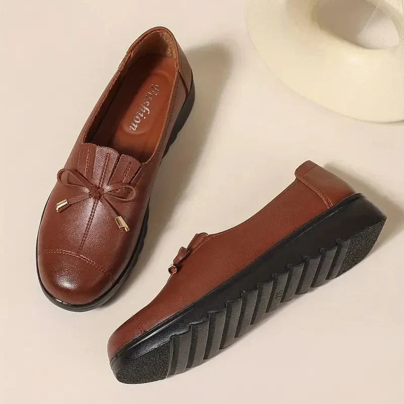 Women's Soft Leather Orthopedic Loafers | Comfortable Cushioned Slip-On Shoes 4