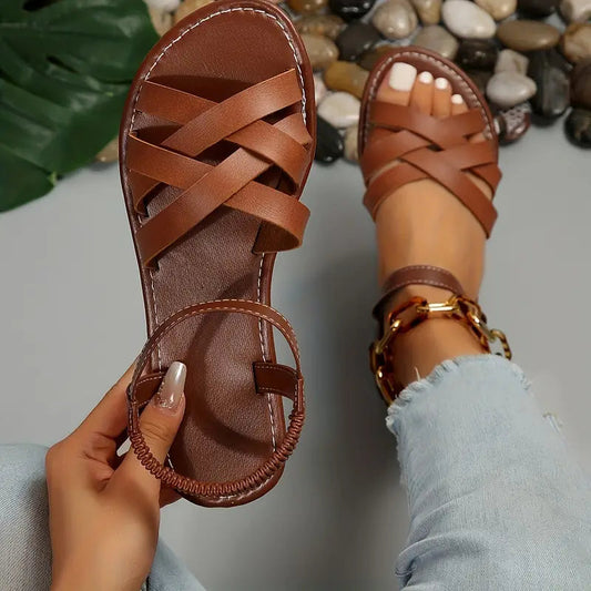 Women's Synthetic Orthopedic Sandals | Comfortable Adjustable Spring Footwear 0