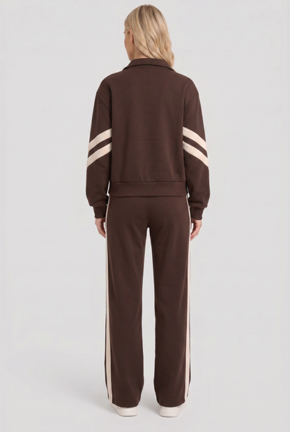 Callista | Zip-Front Wide Leg Tracksuit