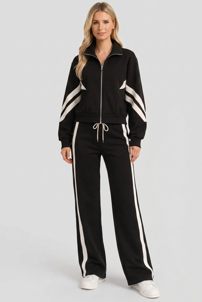 Callista | Zip-Front Wide Leg Tracksuit