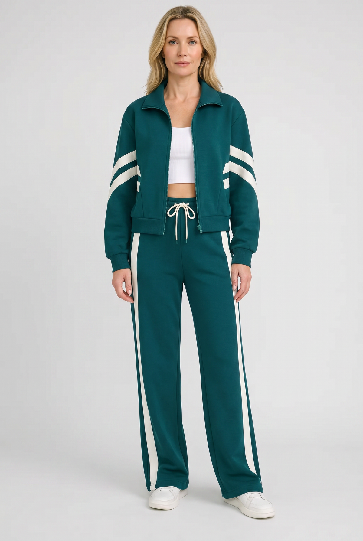 Callista | Zip-Front Wide Leg Tracksuit