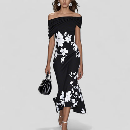 Women's Unique Print Midi Dress | Elegant Soft Breathable Summer Dress 2