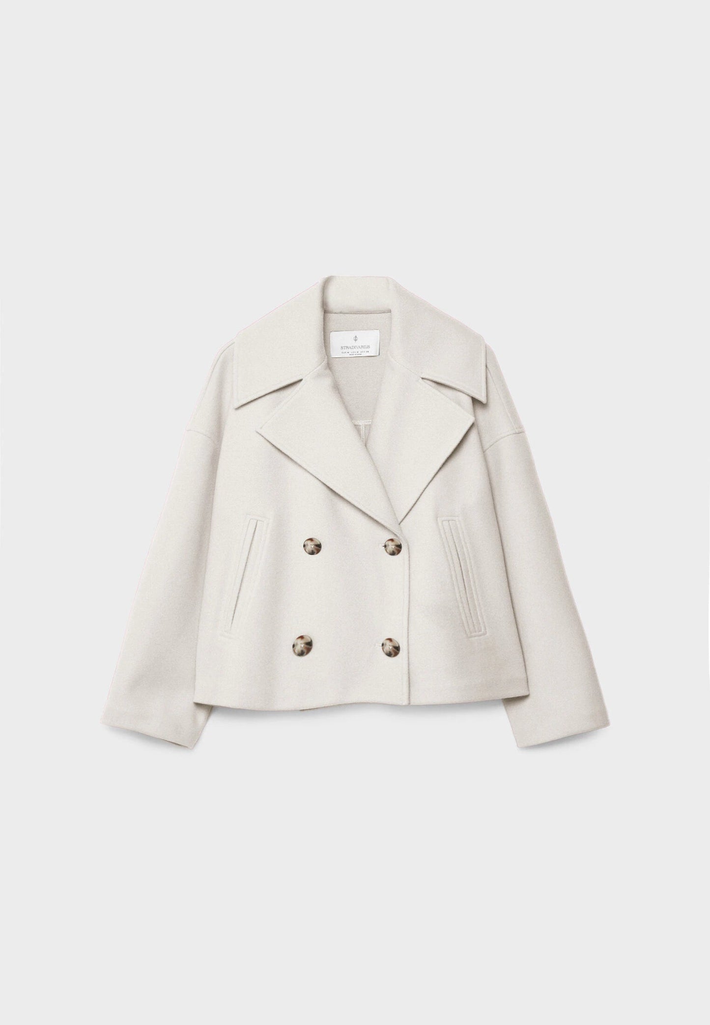 Women's Warm Wool Blend Short Coat | Elegant Double-Breasted Winter Outerwear 5