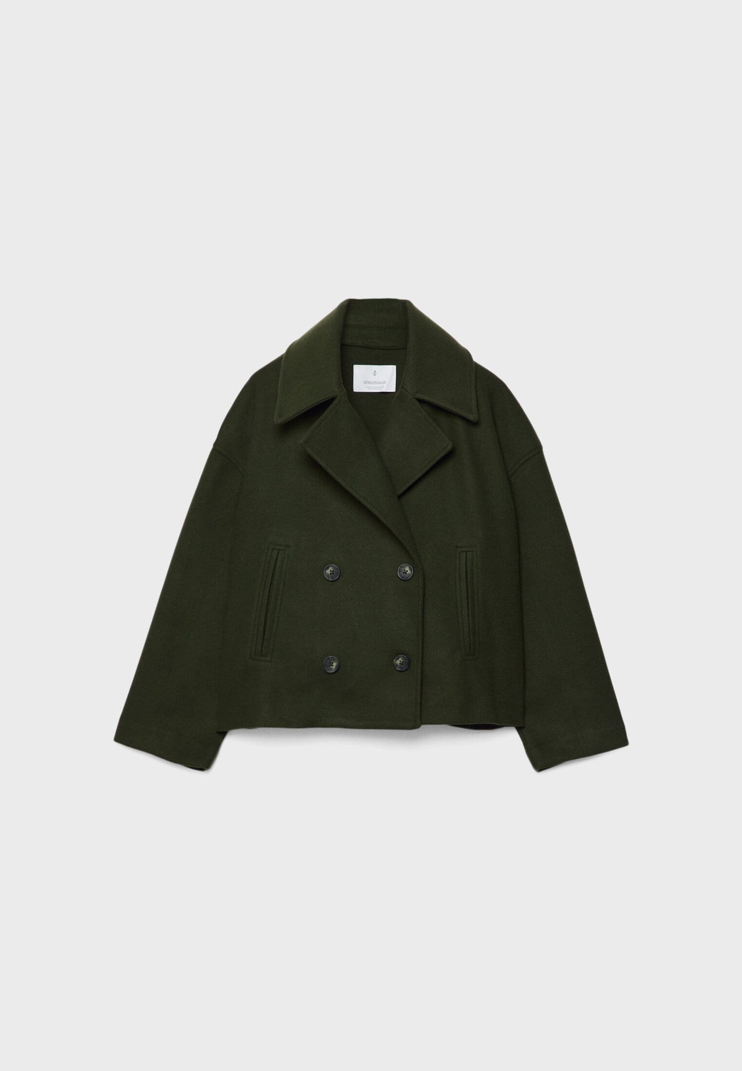 Women's Warm Wool Blend Short Coat | Elegant Double-Breasted Winter Outerwear 7