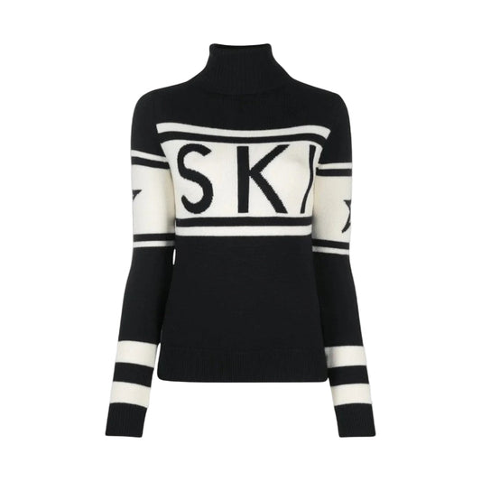 Women's Wool Blend Turtleneck Sweater | Cozy Modern Graphic Design for Winter 0