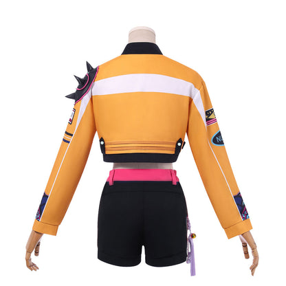 KPop Rumi 6-Piece Costume Deluxe Rumi Cosplay Yellow Jacket Shorts Full Set