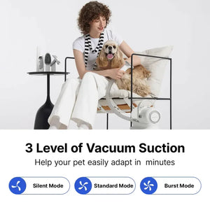 5-in-1 Pet Grooming Kit with Vacuum Suction: Perfect for Dogs, Cats