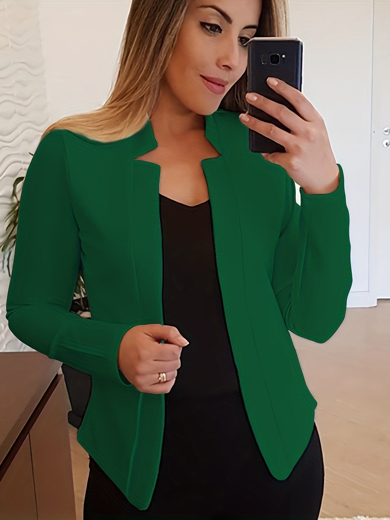 Women's Open Front Blazer Jacket