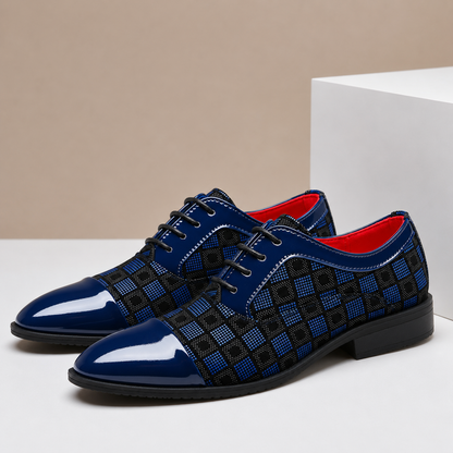 Valente | Men's Patterned Genuine Leather Shoes
