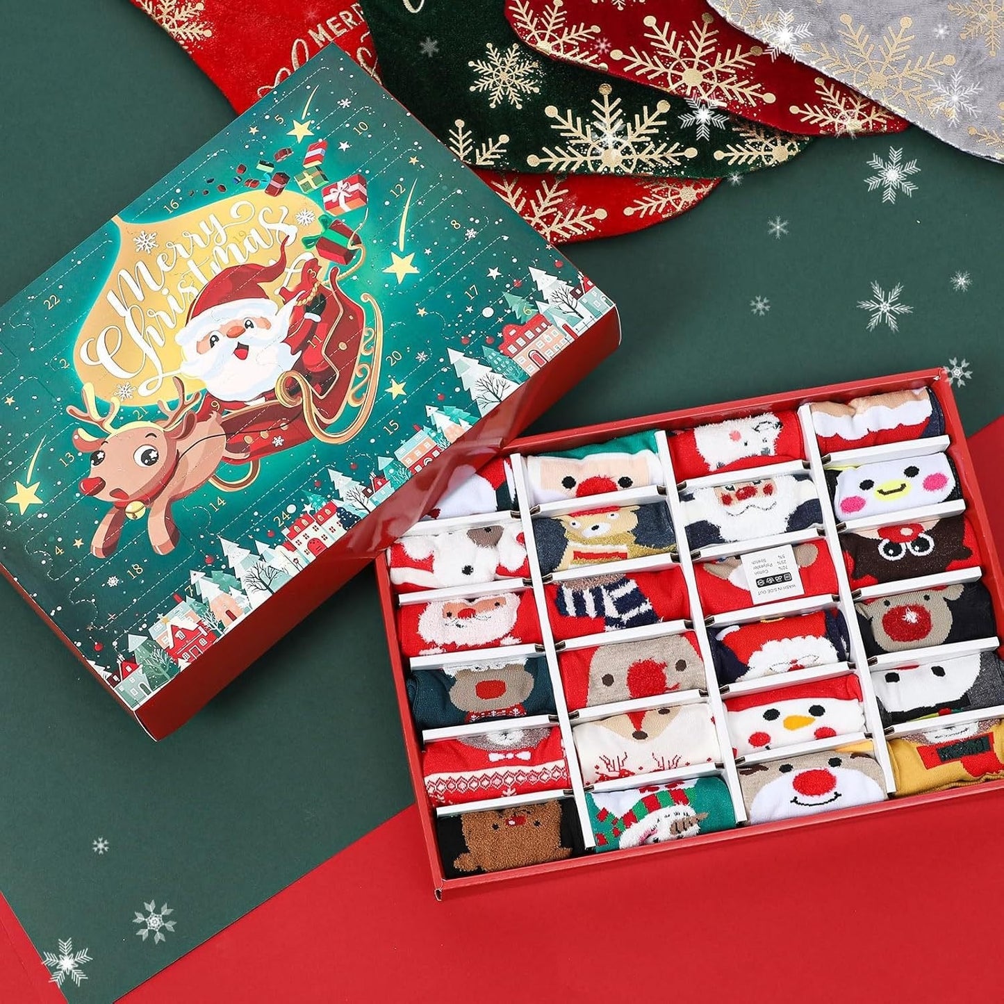 24 Pairs of Christmas Socks - Advent Calendar 2025