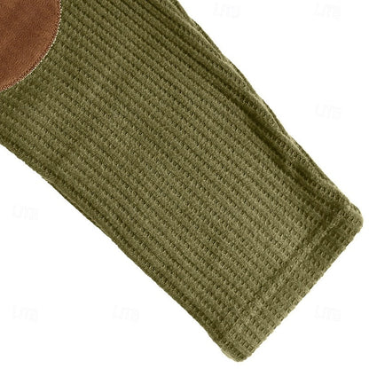 Sutton | Waffle Knit Long Sleeve Polo