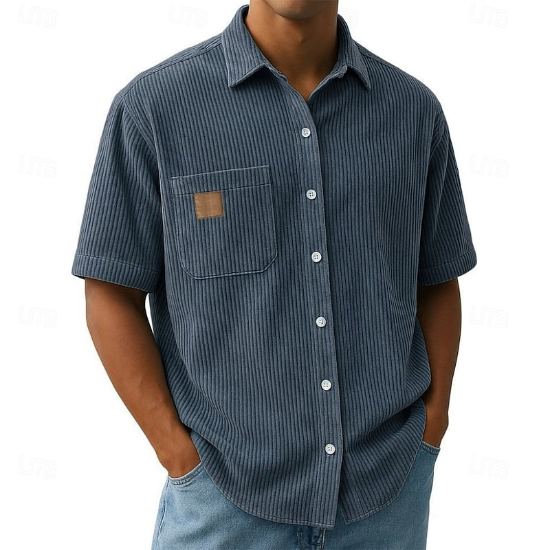 Miles | Short Sleeve Corduroy Shirt