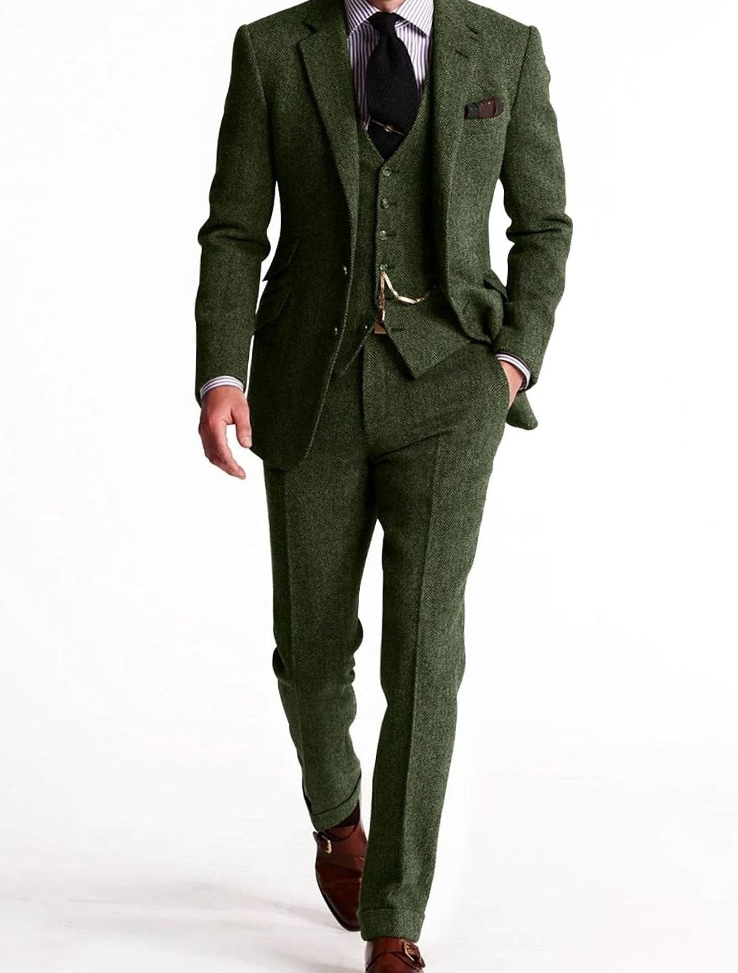 Alvin | Tweed Three-Piece Winter Suit