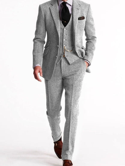 Alvin | Tweed Three-Piece Winter Suit