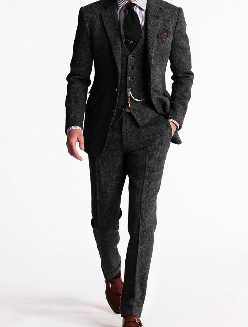 Alvin | Tweed Three-Piece Winter Suit