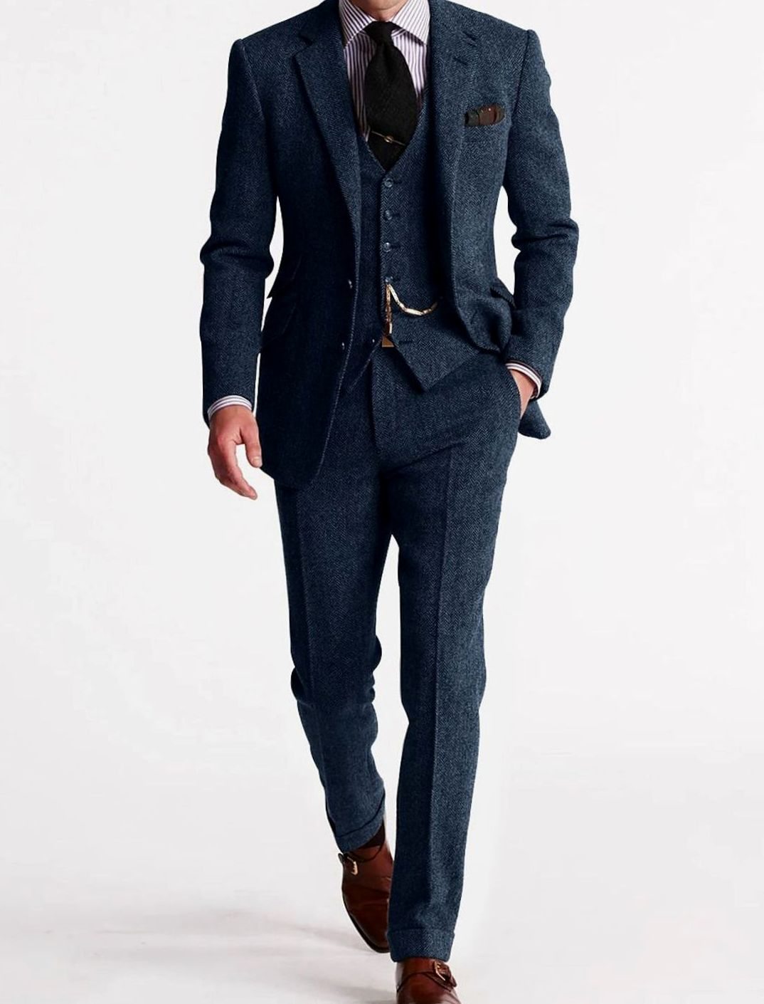 Alvin | Tweed Three-Piece Winter Suit
