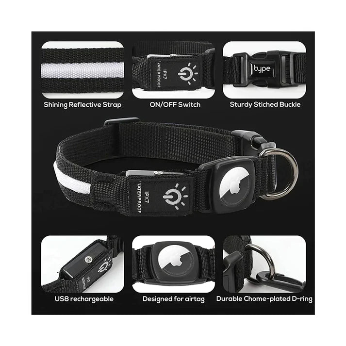 Premium GPS Dog Collar with LED Light