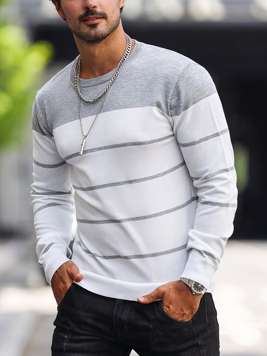 Barnaby | Striped Crew Neck Sweater