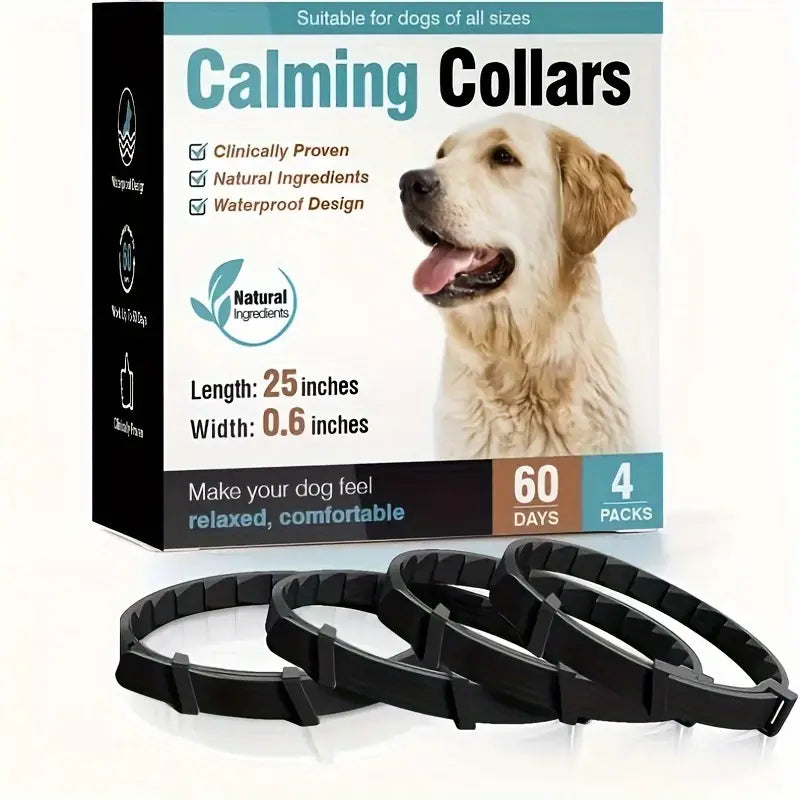 Calming Collars for dogs  - Adjustable and Waterproof Dog Anxiety Relief Collars