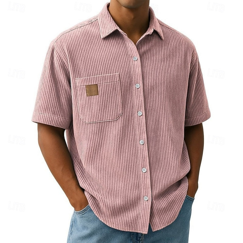 Miles | Short Sleeve Corduroy Shirt