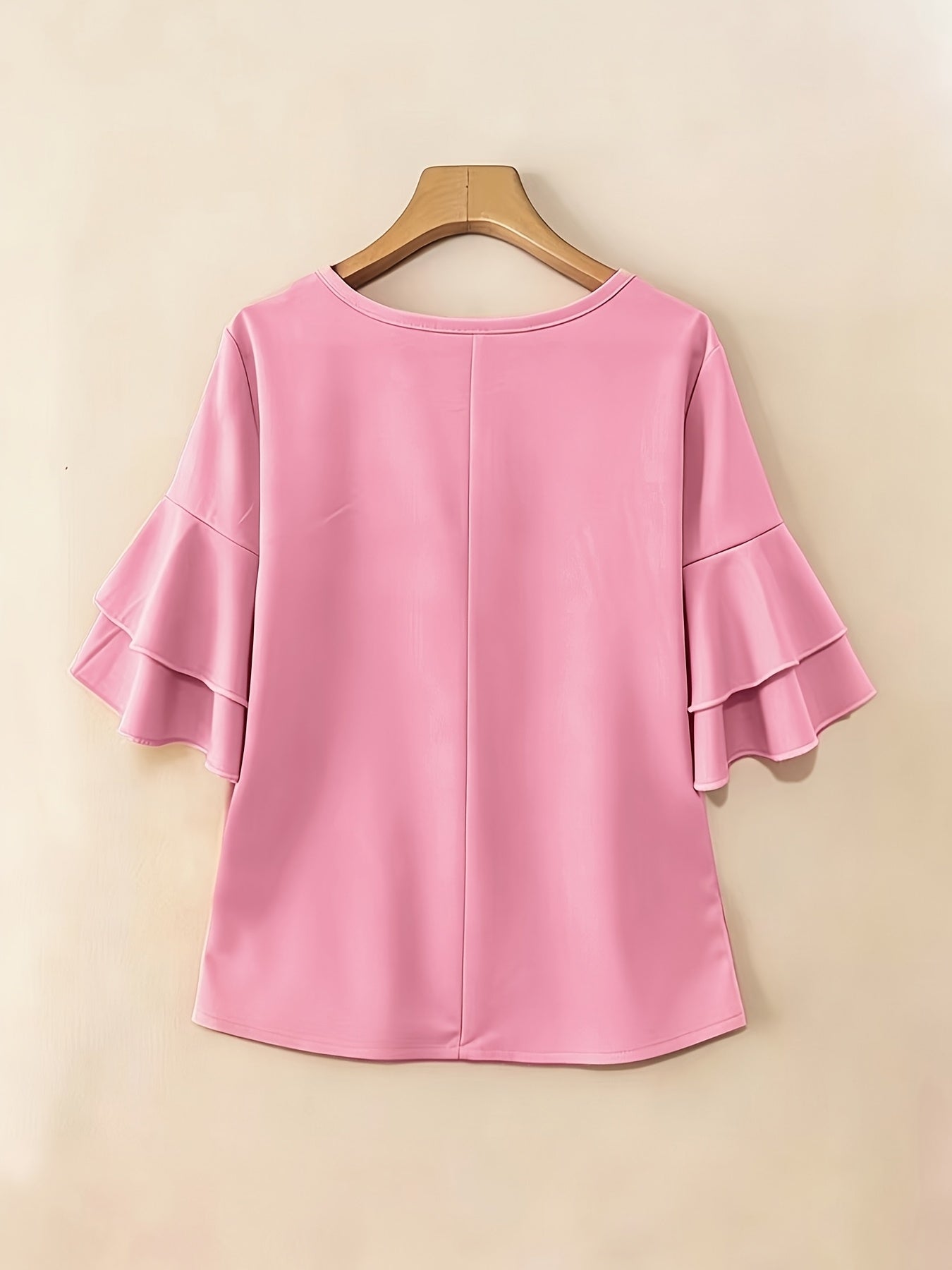 Women's Layered Ruffle Sleeve Blouse