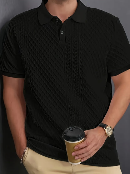 Nathaniel | Men's Textured Polo Shirt