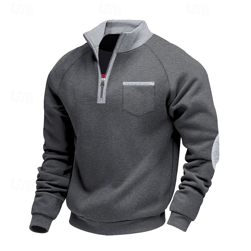 Keith | Men's Quarter-Zip Colour Block Pullover