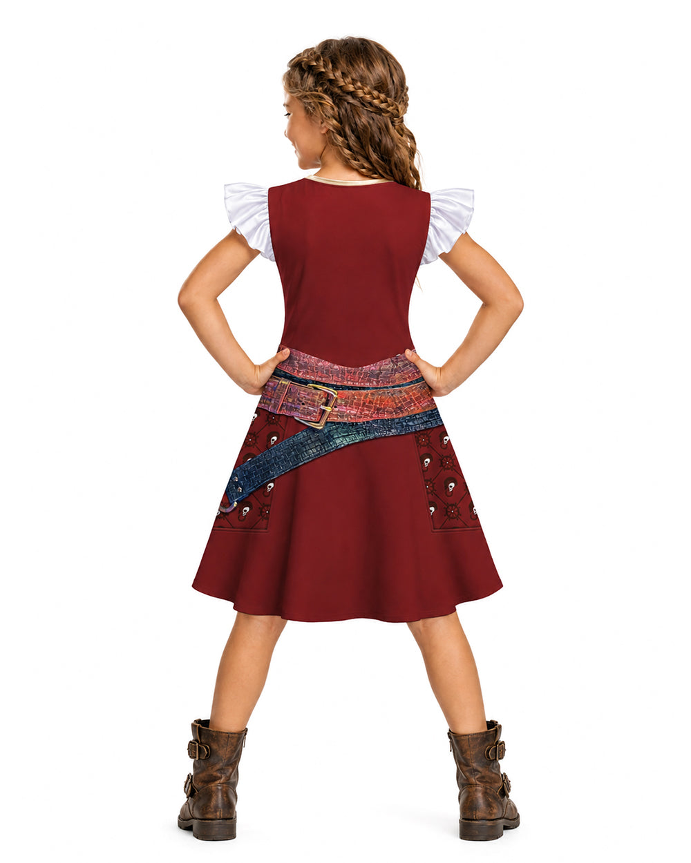 Kids Wicked Wonderland Hazel Hook Dress Pirate Daily Cosplay Outfit Halloween Costume