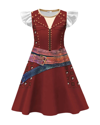 Kids Wicked Wonderland Hazel Hook Dress Pirate Daily Cosplay Outfit Halloween Costume