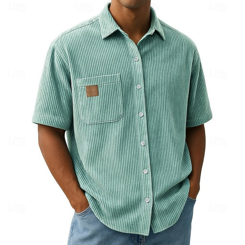 Miles | Short Sleeve Corduroy Shirt